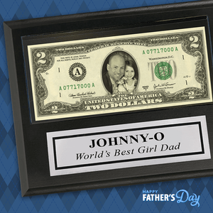 *NEW* A REAL $2 Bill Custom Award Plaque