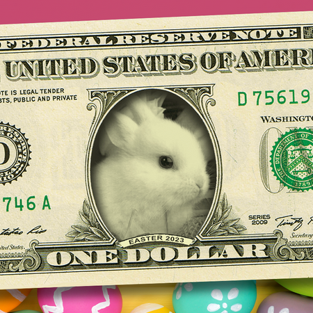 An Easter Surprise: Easter Bunny Dollar Bill - Gift Packs Available!